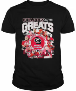 Georgia Bulldogs all time Greats National Champions 2017 2021 signatures shirt 1