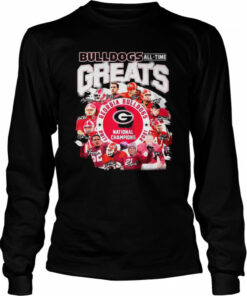 Georgia Bulldogs all time Greats National Champions 2017 2021 signatures shirt 3