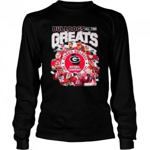 Georgia Bulldogs all time Greats National Champions 2017 2021 signatures shirt 3