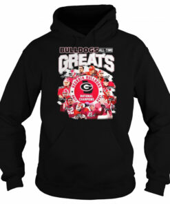Georgia Bulldogs all time Greats National Champions 2017 2021 signatures shirt 5
