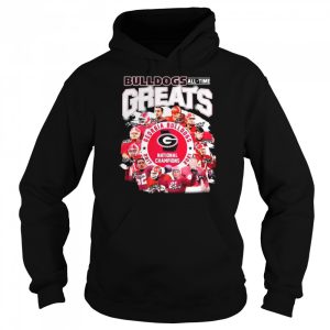 Georgia Bulldogs all time Greats National Champions 2017 2021 signatures shirt 5