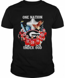 Georgia Bulldogs one nation under God shirt 1