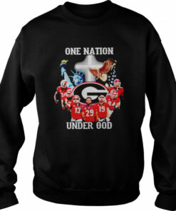 Georgia Bulldogs one nation under God shirt 4