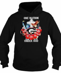 Georgia Bulldogs one nation under God shirt 5