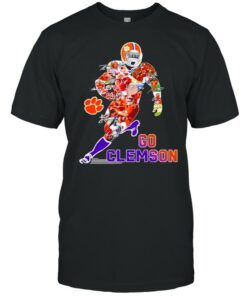 Go Clemson Tigers football college signatures shirt 1