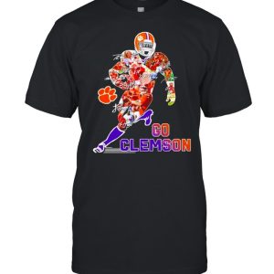 Go Clemson Tigers football college signatures shirt