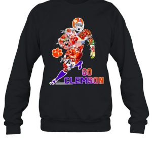 Go Clemson Tigers football college signatures shirt 4