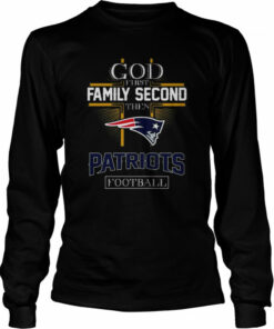 God first Family second then New England Patriots football shirt 3