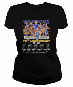 Golden State Warriors Team 76th anniversary 1946 2022 thank you for the memories signatures shirt 2