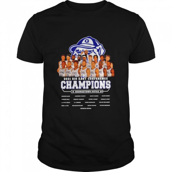 Gonzaga Bulldogs 2021 Big East conference champions Georgetown hoyas shirt