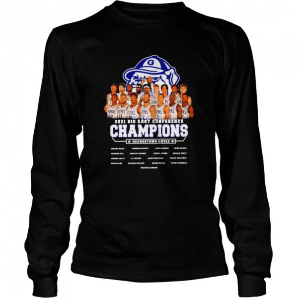 Gonzaga Bulldogs 2021 Big East conference champions Georgetown hoyas shirt