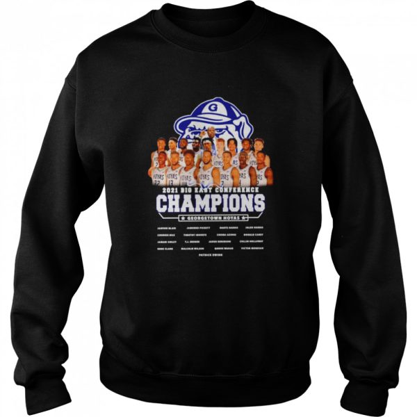 Gonzaga Bulldogs 2021 Big East conference champions Georgetown hoyas shirt