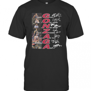 Gonzaga Bulldogs Basketball Players Signatures T-Shirt