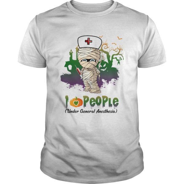 Halloween I Love People Funny Nurse TShirt