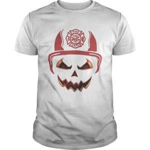 Halloween Pumpkin Firefighter Fireman Fire t-shirt