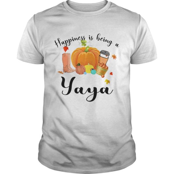 Halloween Pumpkin Happiness Is Being A Yaya TShirt