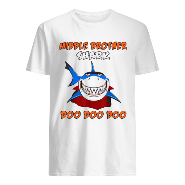 Halloween Shark Doo Doo Dracula Middle Brother Shark shirt