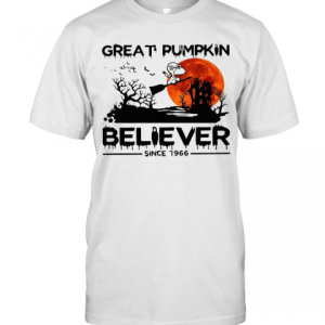 Halloween Snoopy Great Pumpkin Believer Since 1966 Sunset T-Shirt