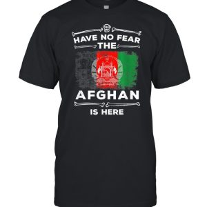 Have No Fear The Afghan Is Here Halloween Afghanistan Flag shirt