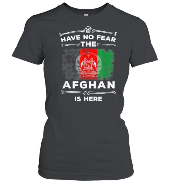 Have No Fear The Afghan Is Here Halloween Afghanistan Flag shirt