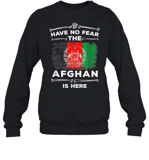 Have No Fear The Afghan Is Here Halloween Afghanistan Flag shirt