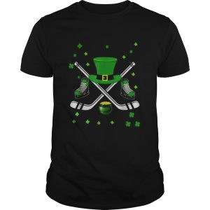 Hockey Hat Leprechaun St Patricks Day Boys Men Catcher shirt