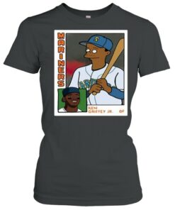 Homer at the Bat Ken Griffey Jr Simpsons Parody Baseball Card Shirt 2