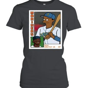 Homer at the Bat Ken Griffey Jr Simpsons Parody Baseball Card Shirt