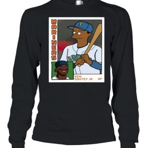 Homer at the Bat Ken Griffey Jr Simpsons Parody Baseball Card Shirt 3