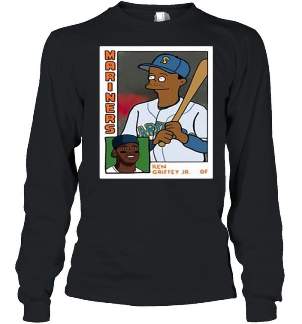 Homer at the Bat Ken Griffey Jr Simpsons Parody Baseball Card Shirt