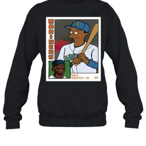 Homer at the Bat Ken Griffey Jr Simpsons Parody Baseball Card Shirt 4