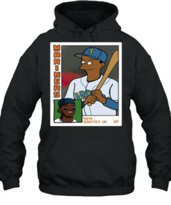 Homer at the Bat Ken Griffey Jr Simpsons Parody Baseball Card Shirt 5