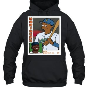 Homer at the Bat Ken Griffey Jr Simpsons Parody Baseball Card Shirt 5