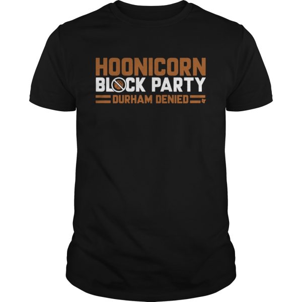 Hoonicorn Block Party Durham Denied shirt