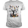 Horror character movie on the tree Halloween shirt
