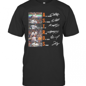 Houston Astros Baseball Players Signatures T-Shirt