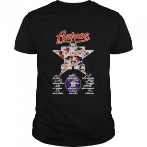 Houston Astros star players signatures shirt