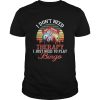 I Dont Need Therapy I Just Need To Play Bingo Vintage shirt