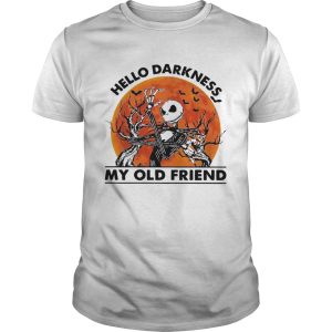 Jack Skellington hello darkness my old friend sunset shirt