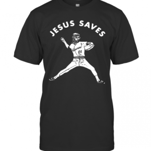 Jesus Saves Baseball T-Shirt