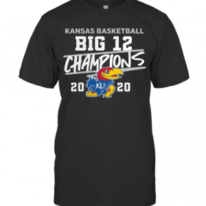 Kansas Jayhawks 2020 Big 12 Basketball Champions T-Shirt