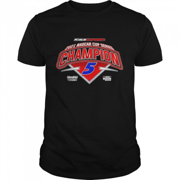 Kyle Larson Team Collection 2021 NASCAR Cup Series Champion T-Shirt – Black