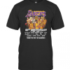 Los Angeles Lakers 60Th Anniversary 1960 2020 Thank You For The Memories Signatures T-Shirt