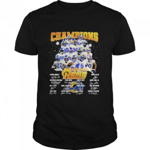 Los angeles rams champions super bowl 2022 signature shirt