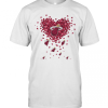 Love Miami Heat Basketball Hearts T-Shirt