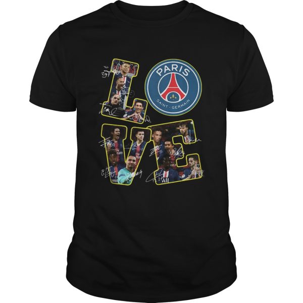 Love Paris Saint Germain Signatures shirt