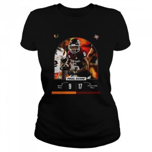 Miami 9 vs 17 Texas A&ampM Final Score game day 2022 shirt