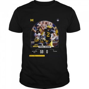 Michigan 59 vs 0 Uconn Final Score game day 2022 shirt