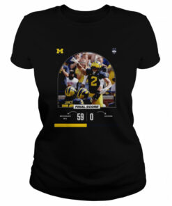 Michigan 59 vs 0 Uconn Final Score game day 2022 shirt 2