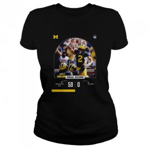 Michigan 59 vs 0 Uconn Final Score game day 2022 shirt